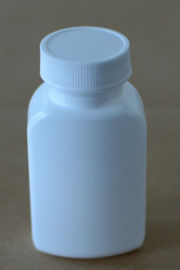 Небольшая квадратная пластмасса разливает белый цвет по бутылкам для медицинских таблеток/упаковки планшета