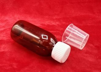 Бутылка сиропа медицины завинчивой пробки, медицинские упаковывая бутылки пластмассы 100мл 